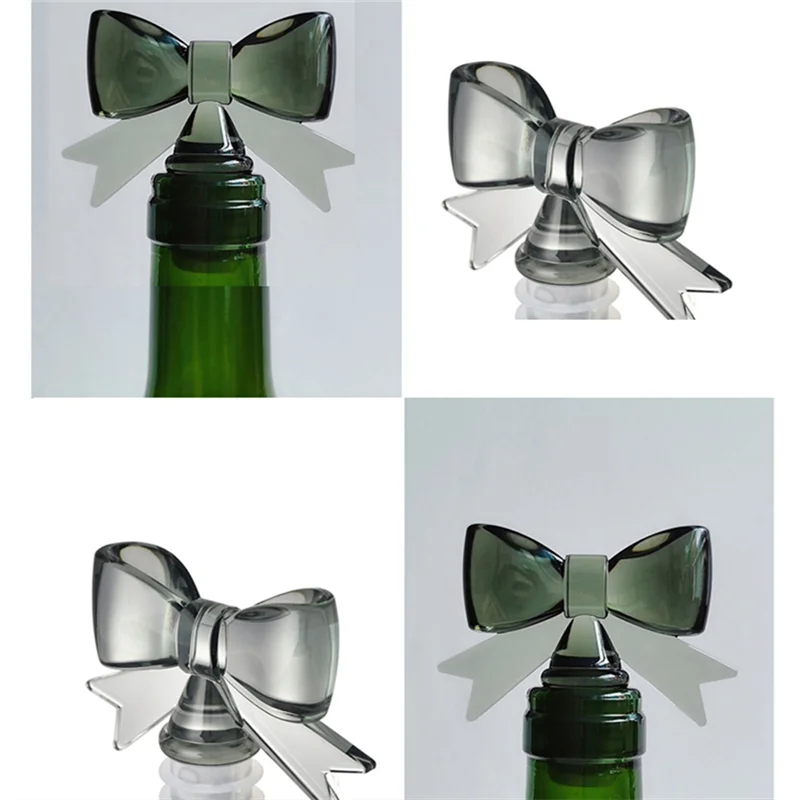 AT43-2 Pack Cute Bowknot Wine Bottle Stoppers Food-Safe Silicone & Acrylic Resin Leakproof Seal For Wine/Soda/Oil, Gift
AT43-2 Pack Cute Bowknot Wine Bottle Stoppers Food-Safe Silicone & Acrylic Resin Leakproof Seal For Wine/Soda/Oil, Gift