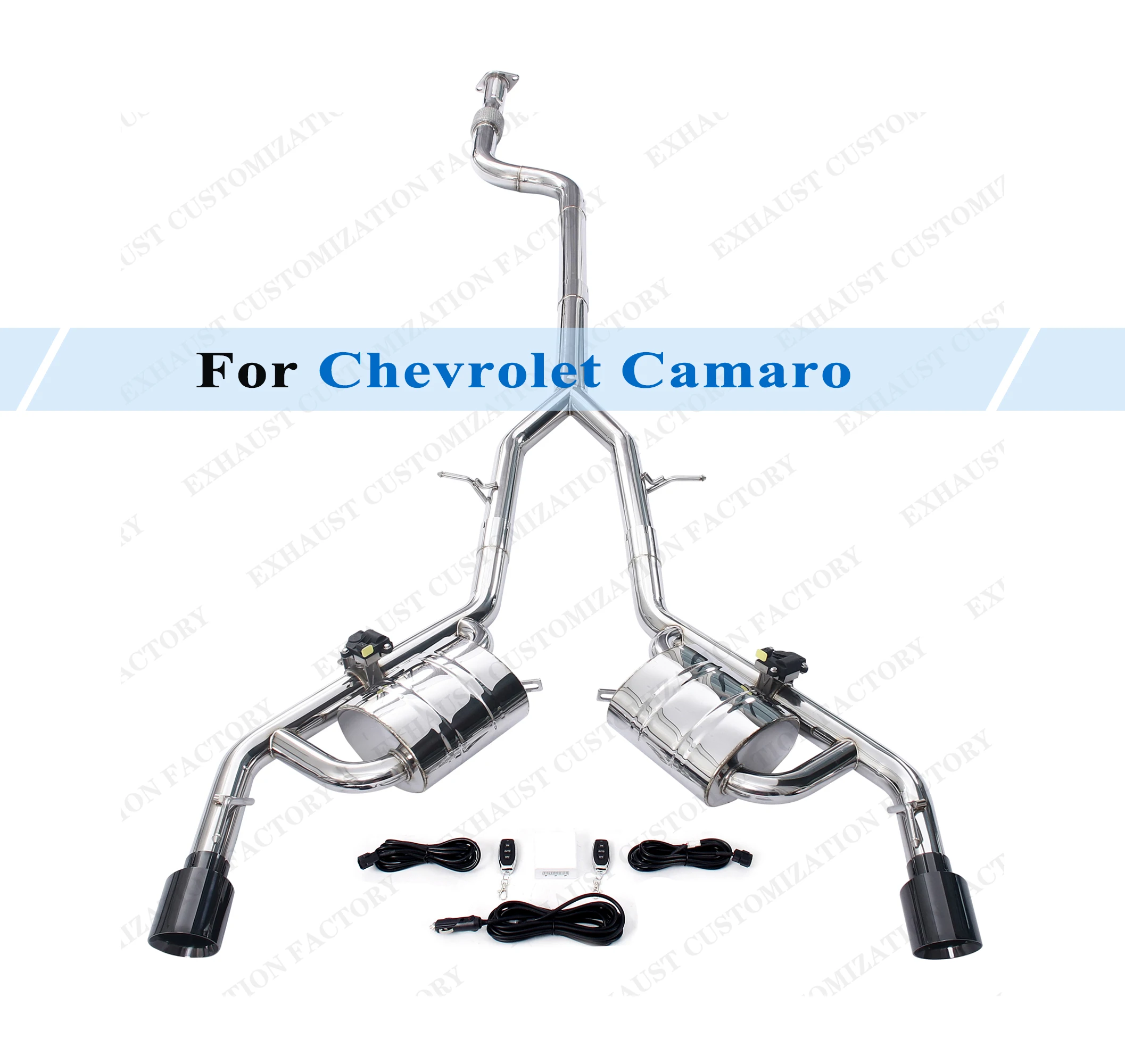 For 2017 Chevrolet Camaro 2.0T Polished Valved Catback Exhaust System Dual Performance Mufflers Exhaust Pipe Replacements
For 2017 Chevrolet Camaro 2.0T Polished Valved Catback Exhaust System Dual Performance Mufflers Exhaust Pipe Replacements