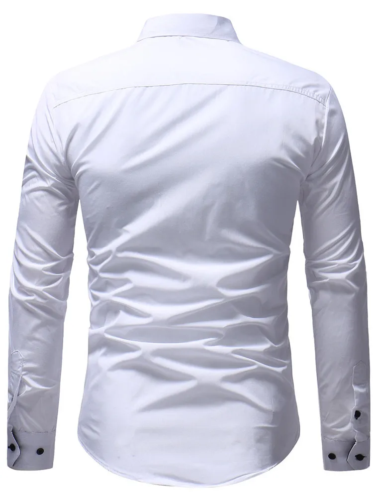 Облегающая повседневная мужская одежда с вышивкой, дышащий полиэстер, длинный воротник све, удобная осенняя одежда на пуговицах
Облегающая повседневная мужская одежда с вышивкой, дышащий полиэстер, длинный воротник све, удобная осенняя одежда на пуговицах