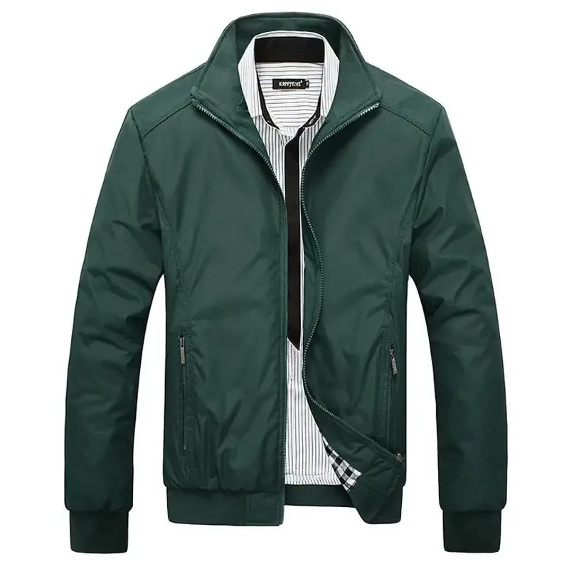 Men's Autumn Casual Jacket Male Slim Fit Mandarin Collar Solid Jackets Plus Size New Fashion Sports Overcoat Clothing
Men's Autumn Casual Jacket Male Slim Fit Mandarin Collar Solid Jackets Plus Size New Fashion Sports Overcoat Clothing