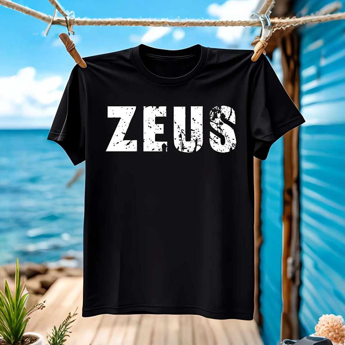 Мужская футболка zeus с короткими рукавами и круглым вырезом, 100% хлопок, повседневная, дышащая, удобная, повседневная одежда, доступная в различных се
Мужская футболка zeus с короткими рукавами и круглым вырезом, 100% хлопок, повседневная, дышащая, удобная, повседневная одежда, доступная в различных се