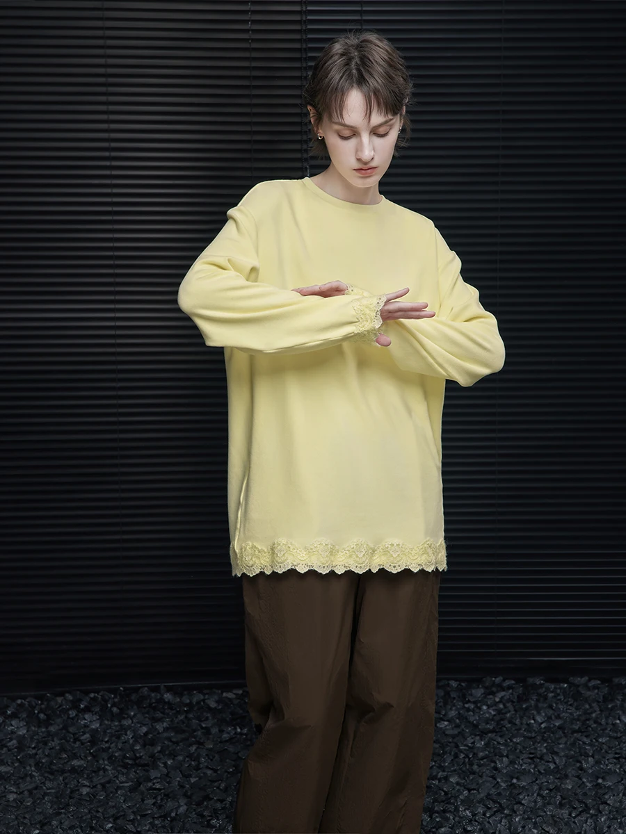 Желтая свободная футболка Fce Long Sve, женская повседневная футболка, удобный ленивый дизайн, уникальное осеннее новое поступление, смесь хлопка
Желтая свободная футболка Fce Long Sve, женская повседневная футболка, удобный ленивый дизайн, уникальное осеннее новое поступление, смесь хлопка