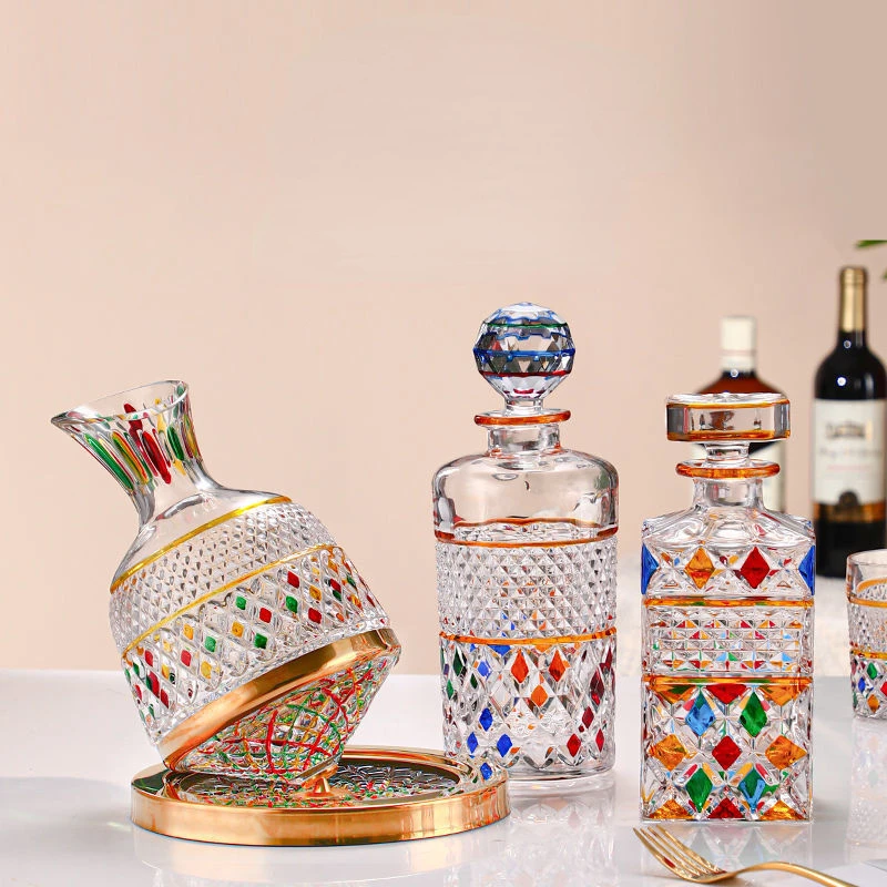Hand-painted Gold Decanter Wine Glass Embossed Carving Wine Dispenser Crystal Glass Wine Bottle Painted Wine Jug Wine Separator
Hand-painted Gold Decanter Wine Glass Embossed Carving Wine Dispenser Crystal Glass Wine Bottle Painted Wine Jug Wine Separator