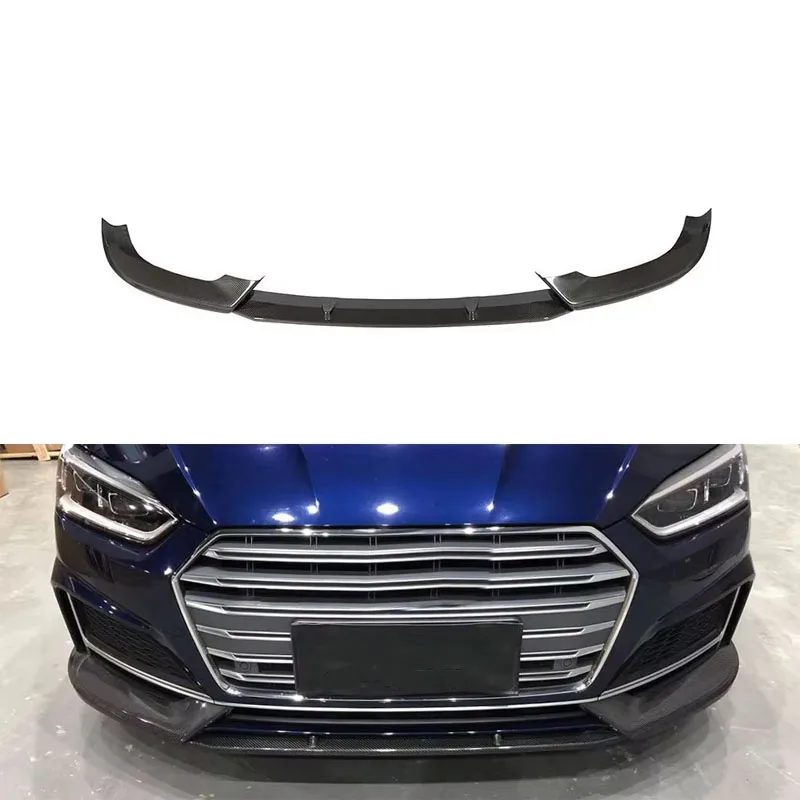 Facelifted S5 carbon fiber front lip splitter for Audi S5 B9 A5 SLINE 2017, 2018, 2019
Facelifted S5 carbon fiber front lip splitter for Audi S5 B9 A5 SLINE 2017, 2018, 2019