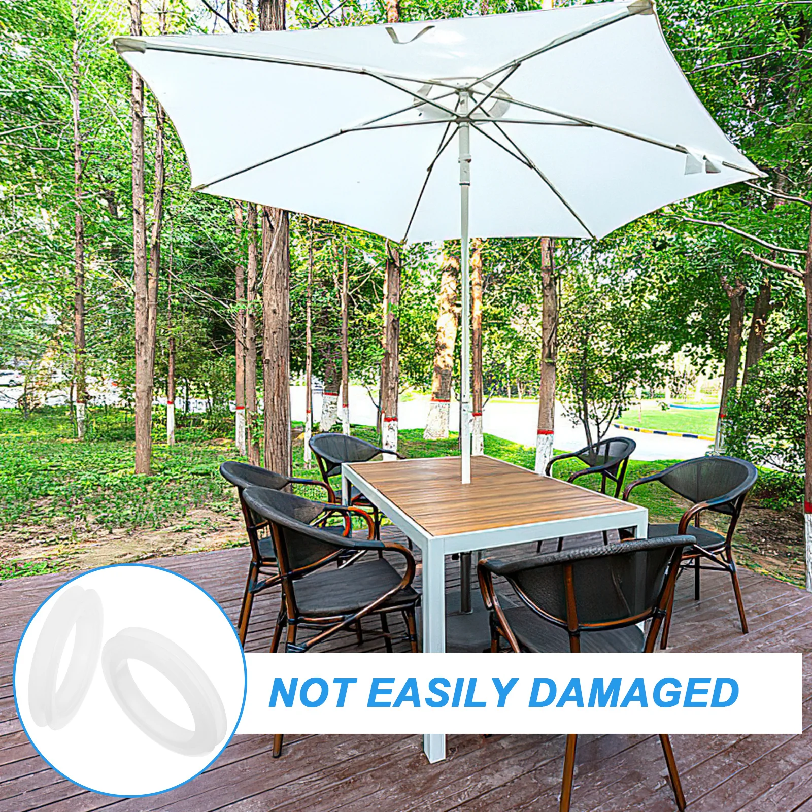2Pcs Patio Table Umbrella Hole Ring Silicone Antiscratch Durable Outdoor Windproof Fixation Tool Patio Table Umbrella Hole
2Pcs Patio Table Umbrella Hole Ring Silicone Antiscratch Durable Outdoor Windproof Fixation Tool Patio Table Umbrella Hole