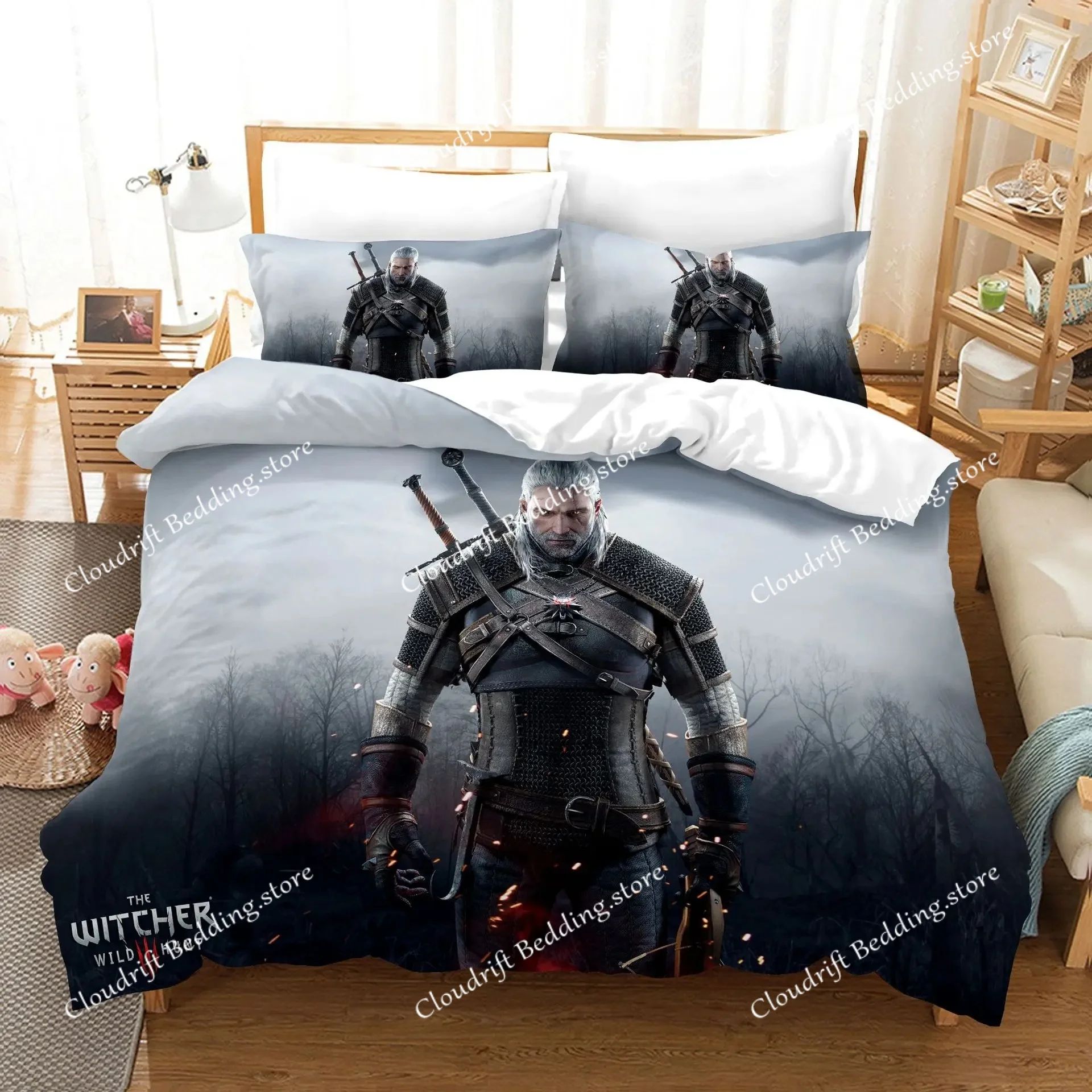 T-The W-witcher 3 Bedding Set Print Duvet Cover Pillowcase Teenagers and Adult quilt cover Home Textileextile
T-The W-witcher 3 Bedding Set Print Duvet Cover Pillowcase Teenagers and Adult quilt cover Home Textileextile