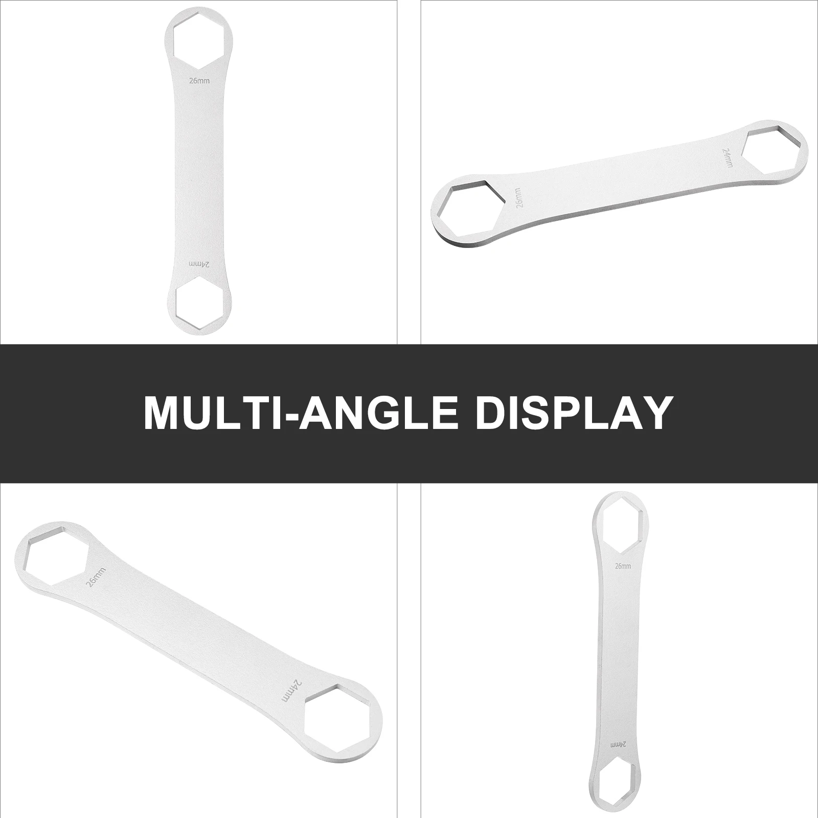 Front Fork Wrench Spanner Stainless Steel Double Head Bike Repair Tool Silver High Strength Oxidation Resistant for Mechanics
Front Fork Wrench Spanner Stainless Steel Double Head Bike Repair Tool Silver High Strength Oxidation Resistant for Mechanics