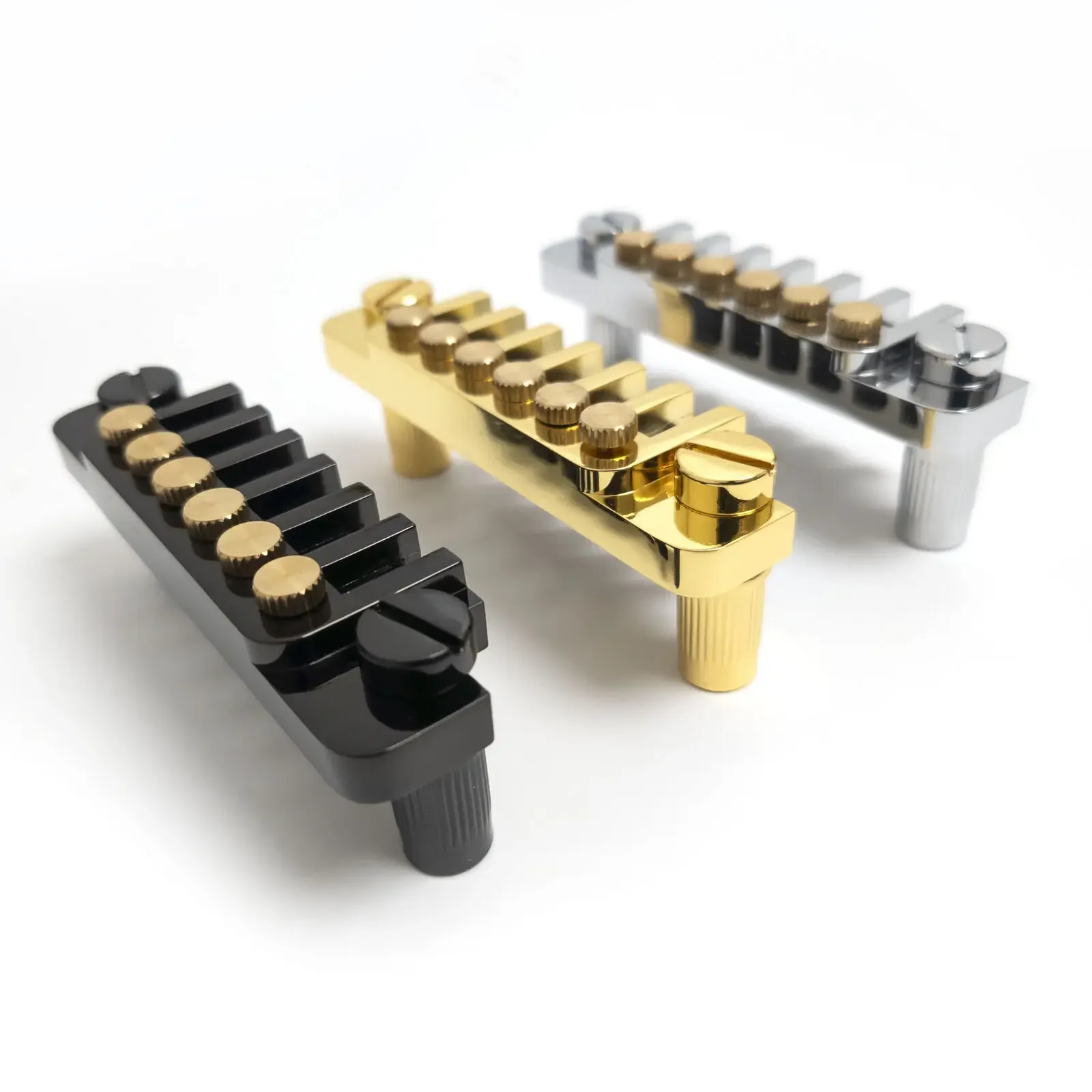 Guitar Stop Bar Tailpiece Tune-O-Matic Style – For LP SG, Gold/Chrome/Black, Durable & Stable Tone Enhancement
Guitar Stop Bar Tailpiece Tune-O-Matic Style – For LP SG, Gold/Chrome/Black, Durable & Stable Tone Enhancement