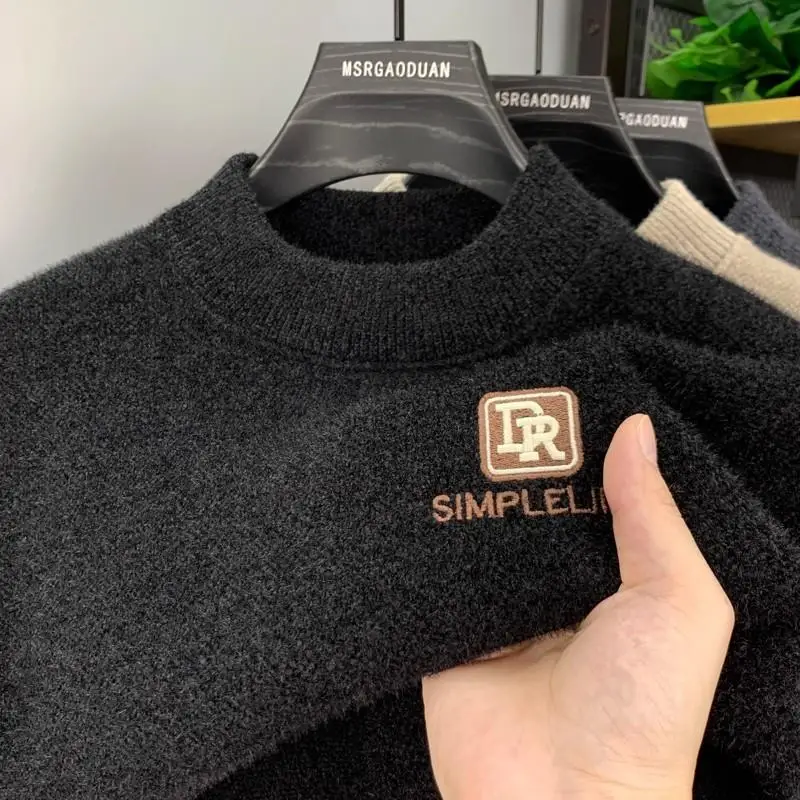 Мужской вязаный свитер с начесом, теплый зимний топ, модный, длинный рукав, высокий воротник, удобная базовая одежда...
Мужской вязаный свитер с начесом, теплый зимний топ, модный, длинный рукав, высокий воротник, удобная базовая одежда...