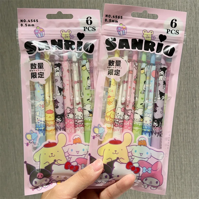 Anime 4Pcs Hello Kitty Gel Pen Black Quick Drying Cartoon Cute Kuromi 0.5mm Press Ballpoint Pen Student Stationery Gifts
Anime 4Pcs Hello Kitty Gel Pen Black Quick Drying Cartoon Cute Kuromi 0.5mm Press Ballpoint Pen Student Stationery Gifts