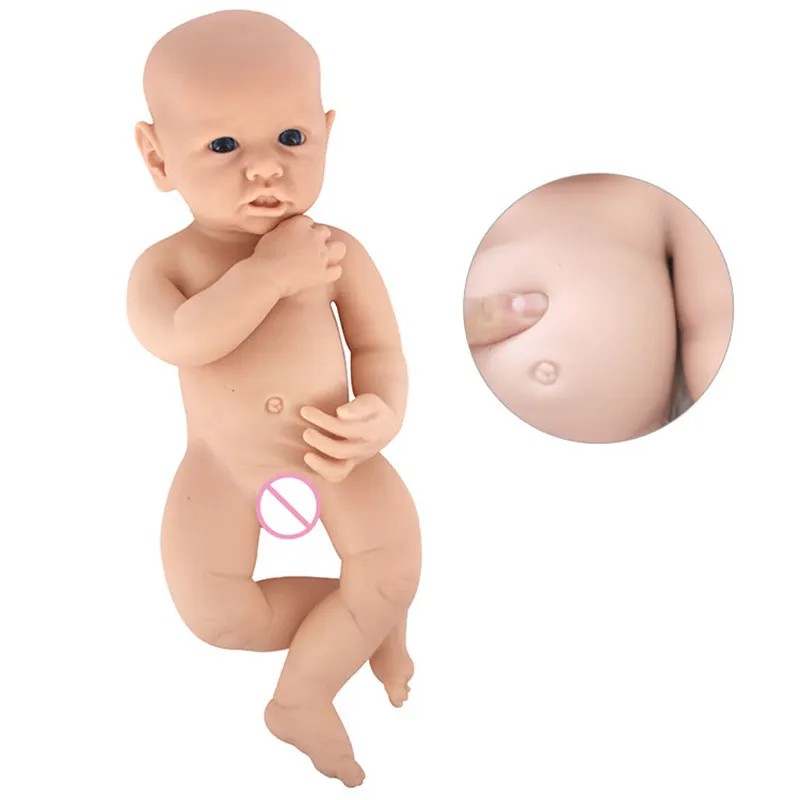 With Eyes 16inch Soft Full Solid Silicone Girl Reborn Baby Doll Kit Unpainted Rebirth Doll Kits DIY
With Eyes 16inch Soft Full Solid Silicone Girl Reborn Baby Doll Kit Unpainted Rebirth Doll Kits DIY