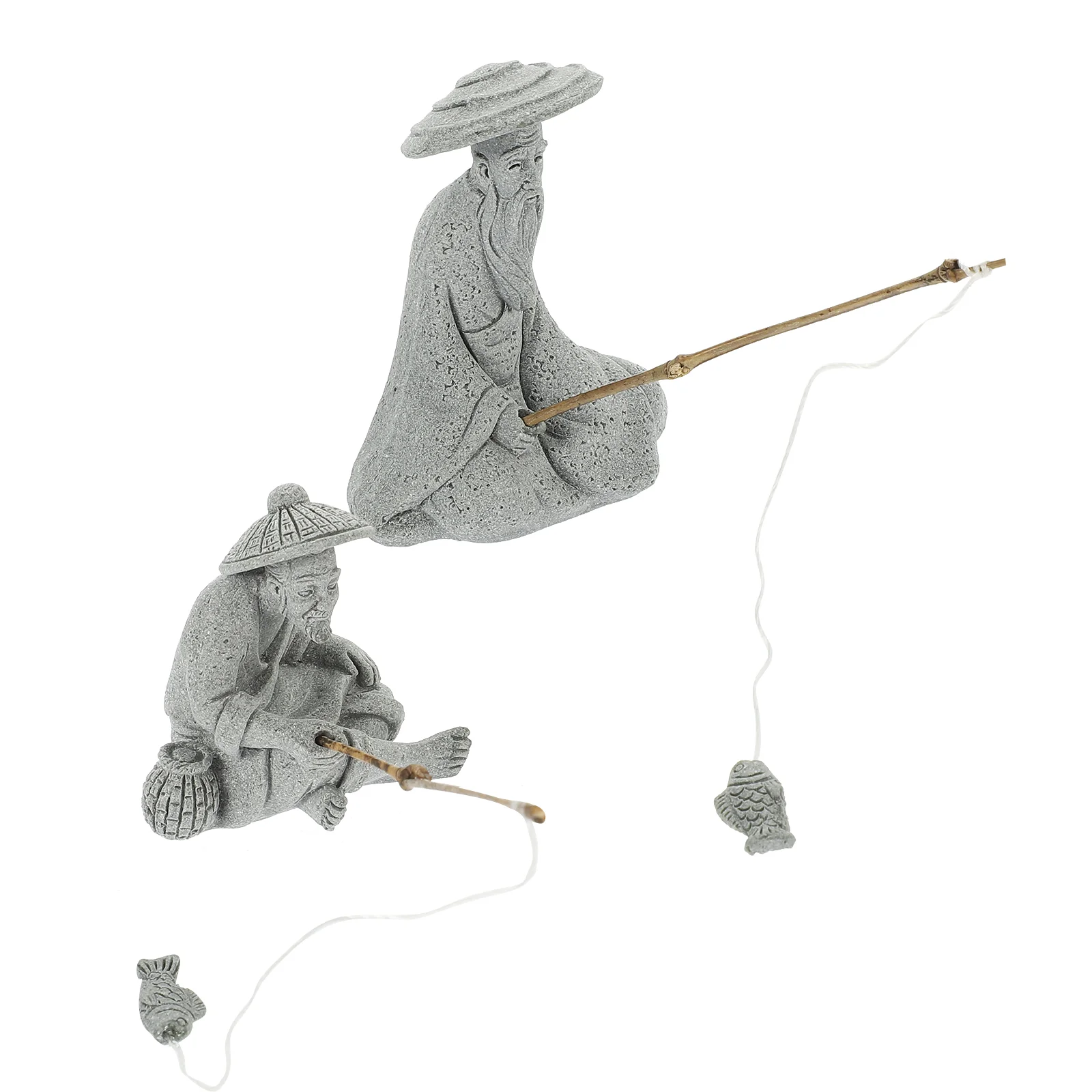 Fisherman Statue Figurine Ornament Mini Decor Gardening Sandstone Fishing Modeling Park
Fisherman Statue Figurine Ornament Mini Decor Gardening Sandstone Fishing Modeling Park
