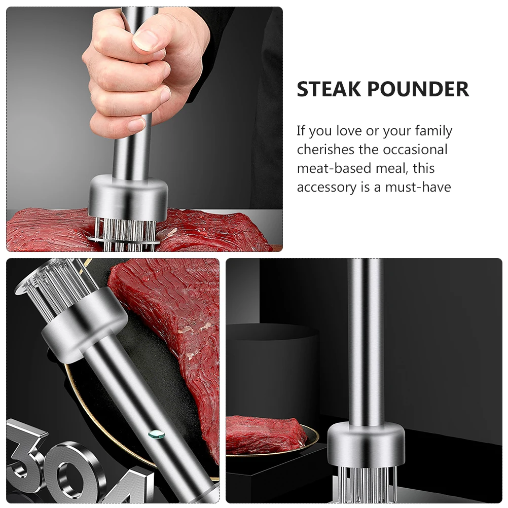 Meat Tenderizer Stainless Steel Cooking Tool for Steak Pork Chicken Tenderizing Pounder Household Kitchen Gadgets
Meat Tenderizer Stainless Steel Cooking Tool for Steak Pork Chicken Tenderizing Pounder Household Kitchen Gadgets