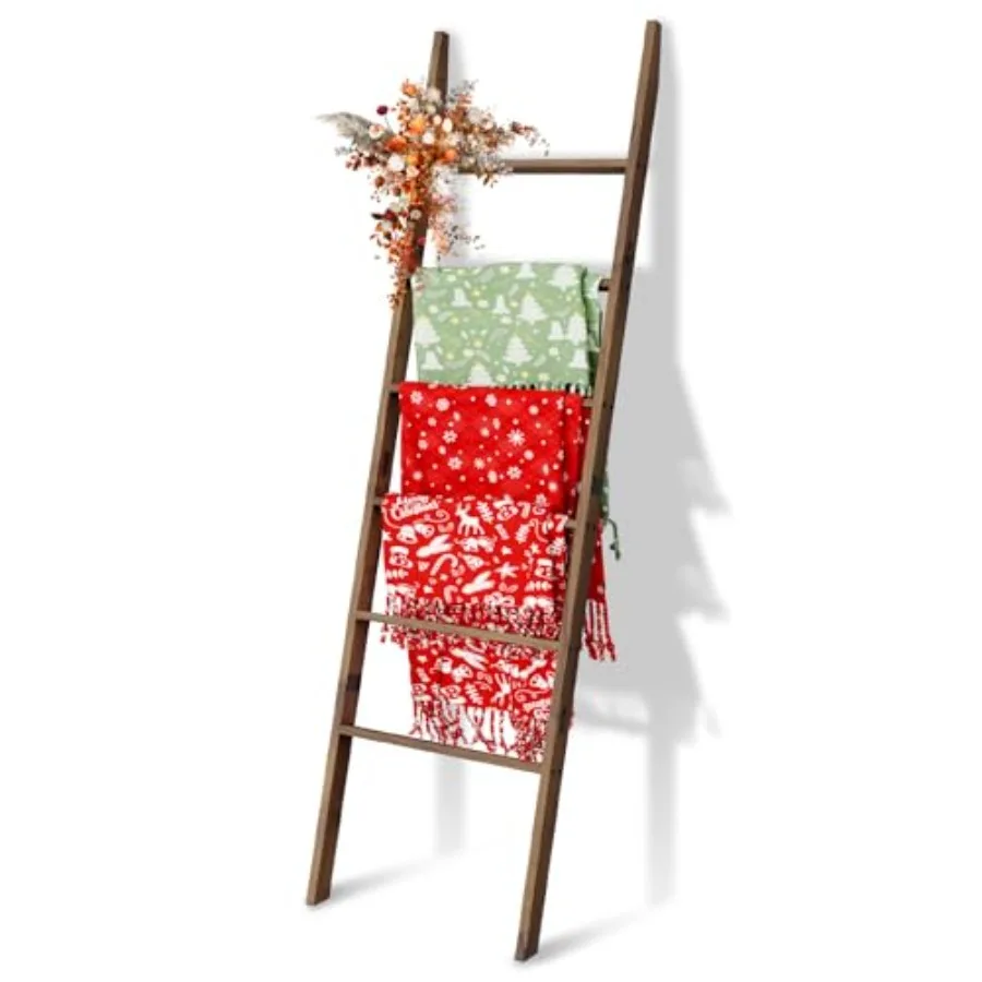Acacia Wood 6-Tier lanket Ladder 5.7FT 66.5'' lanket Quilt Towel older Rack Decorative Ladder Wooden Easy Asmly Rustic Farmou L
Acacia Wood 6-Tier lanket Ladder 5.7FT 66.5'' lanket Quilt Towel older Rack Decorative Ladder Wooden Easy Asmly Rustic Farmou L