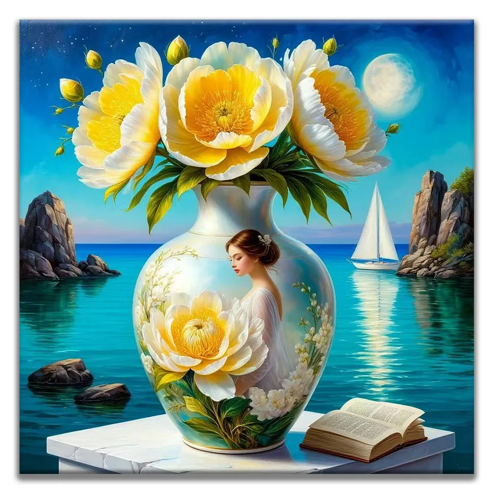 5D DIY Diamond Mosaic Diamond Painting Art Beauty with Vase Embroidery Square Round Rhinestone Handmade Cross Stitch Home Decor
5D DIY Diamond Mosaic Diamond Painting Art Beauty with Vase Embroidery Square Round Rhinestone Handmade Cross Stitch Home Decor