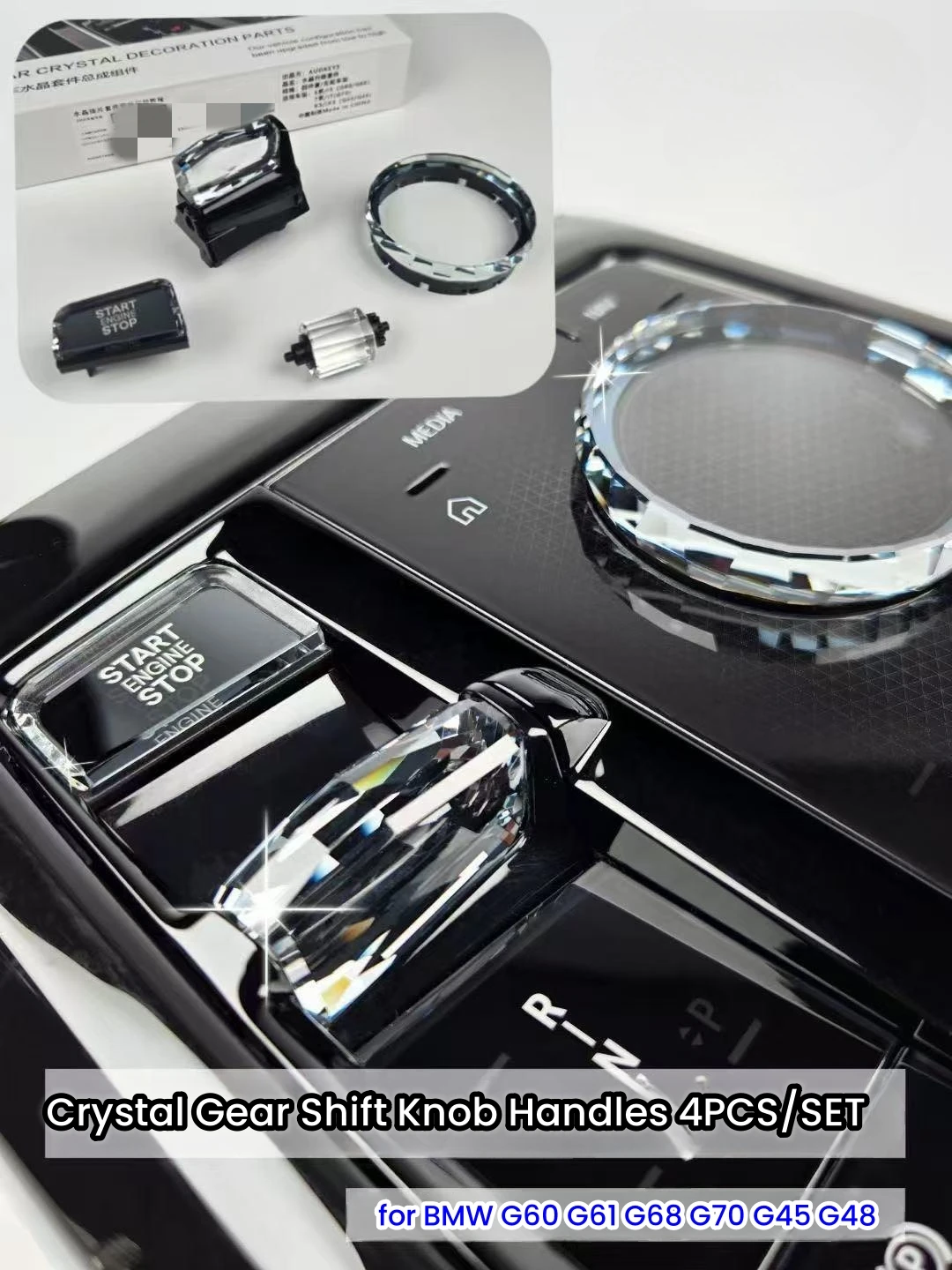 LHD Crystal Gear Shift Knob Handle Multimedia Button For BMW 5 7 Series i5 i7 X1 X2 X3 G60 G68 G61 G70 G45 G48 U10 U11 U12
LHD Crystal Gear Shift Knob Handle Multimedia Button For BMW 5 7 Series i5 i7 X1 X2 X3 G60 G68 G61 G70 G45 G48 U10 U11 U12
