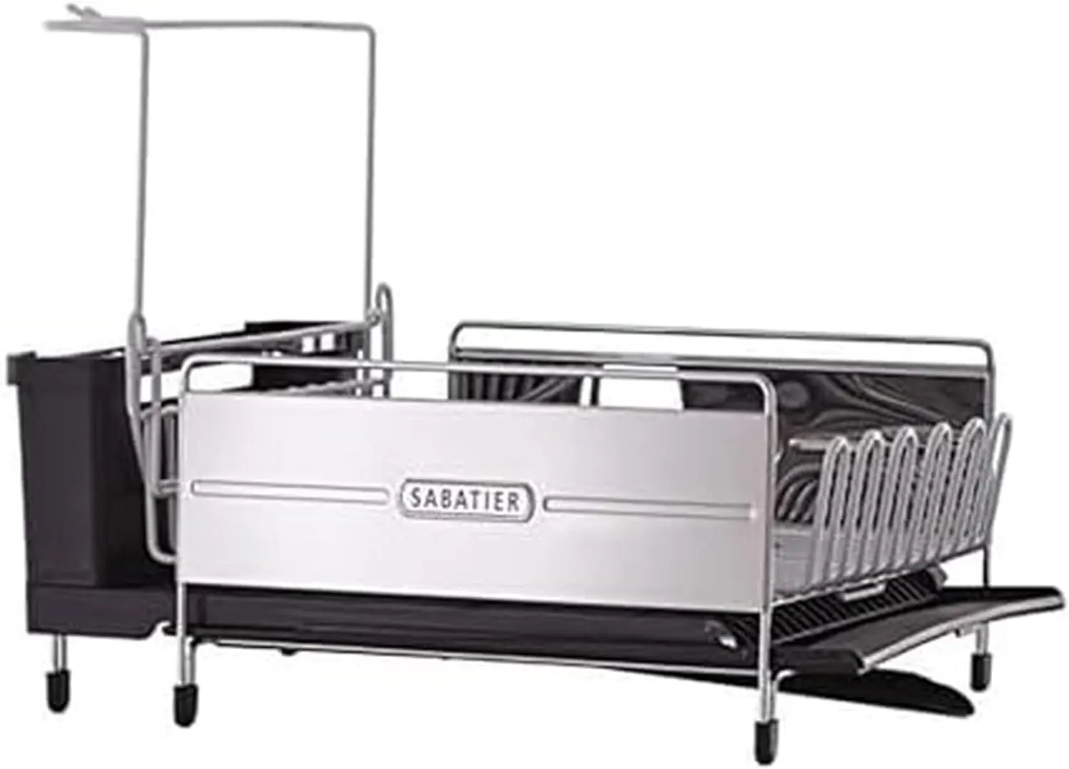 Expandable Stainless Steel Dish Rack with Rust-Resistant Soft Coated Wires and Bi-Directional Spout, with Utensil Caddy and Remo
Expandable Stainless Steel Dish Rack with Rust-Resistant Soft Coated Wires and Bi-Directional Spout, with Utensil Caddy and Remo