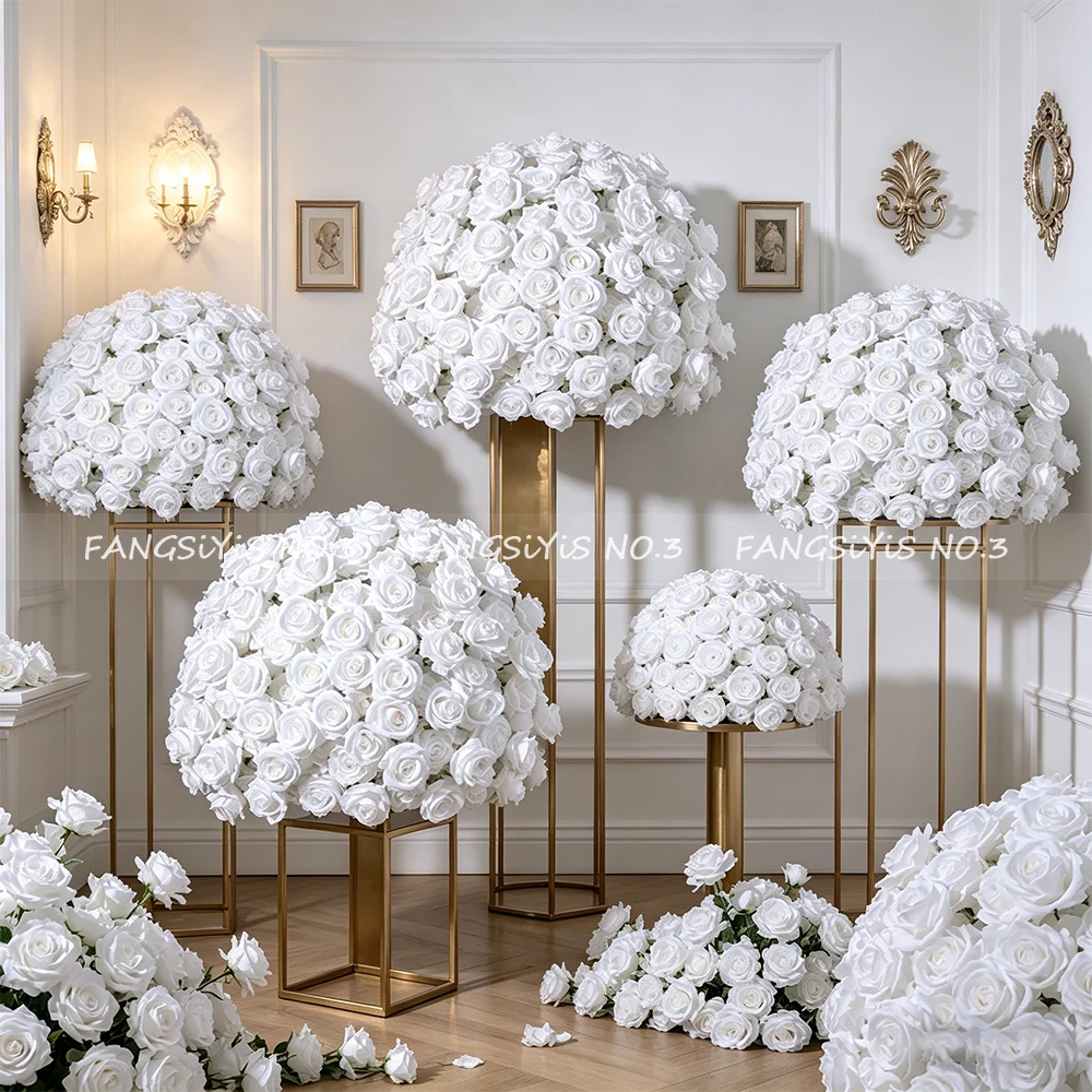 NEW 80/70/50/30CM Pure White Embroidered Ball Artificial Rose Wedding Table Placement Table Flower Geometric Shelf Decoration
NEW 80/70/50/30CM Pure White Embroidered Ball Artificial Rose Wedding Table Placement Table Flower Geometric Shelf Decoration