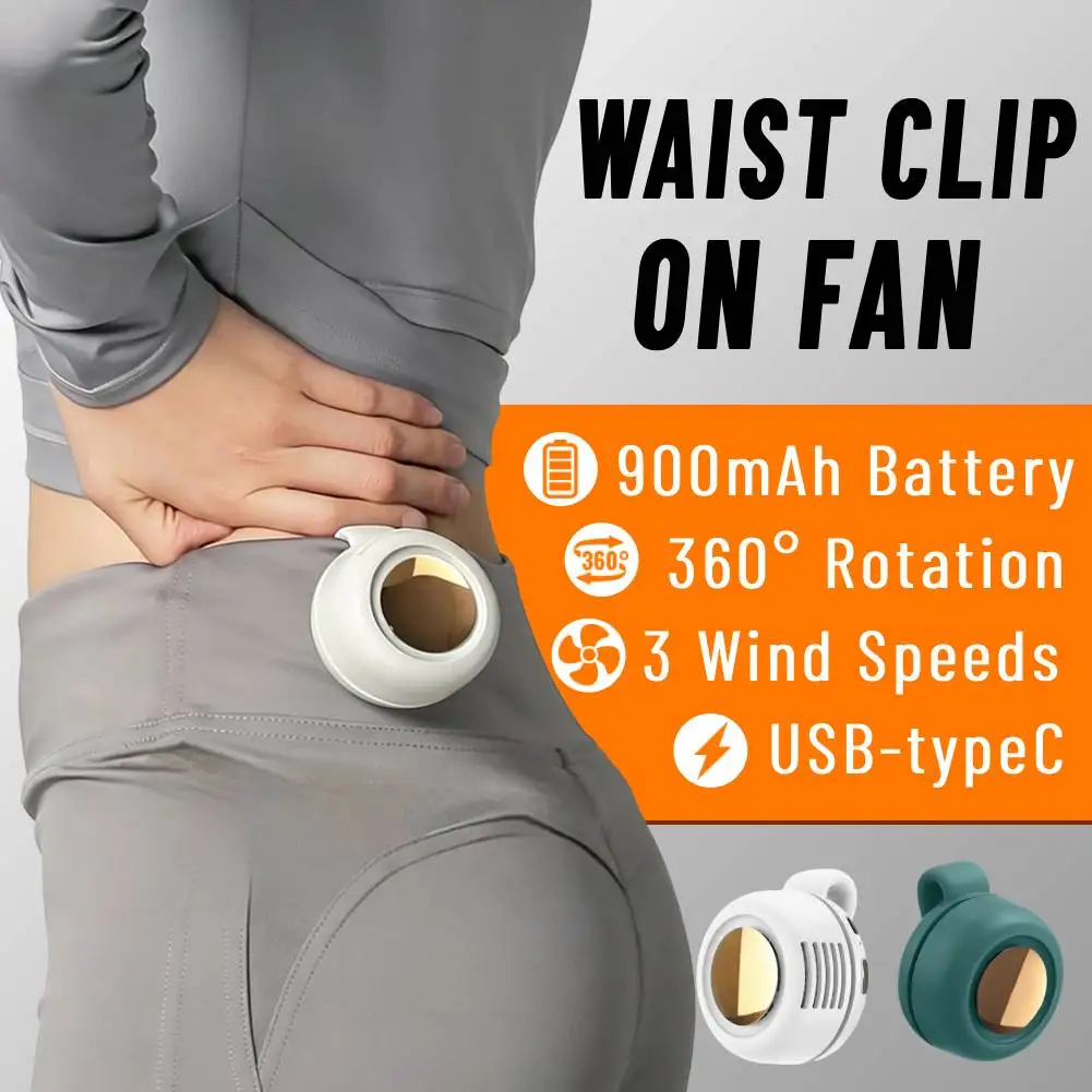 Summer Portable Whirlwind Leafless Mini Clip on Fan, Rechargeable Snap On Waist Fan With 3-Speed 360° Rotation Personal Body Fan
Summer Portable Whirlwind Leafless Mini Clip on Fan, Rechargeable Snap On Waist Fan With 3-Speed 360° Rotation Personal Body Fan