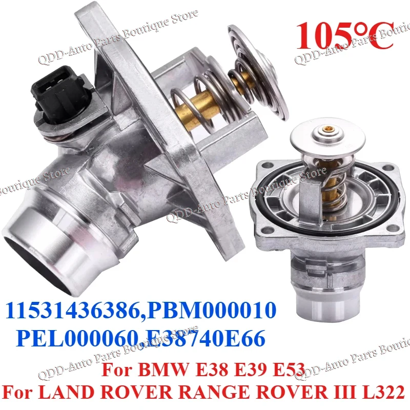 11531436386 PBM000010 PEL000060 E38740E66 For BMW E38 E39 E53 LAND ROVER RANGE ROVER III L322 Engine Coolant Thermostat Assembly
11531436386 PBM000010 PEL000060 E38740E66 For BMW E38 E39 E53 LAND ROVER RANGE ROVER III L322 Engine Coolant Thermostat Assembly