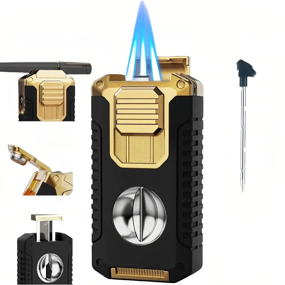Ailexpress Recommendation - 5-in-1 Butane Torch Lighter, Windproof Triple Blue Flames, Adjustable and Refillable Lighters, Gifts
Ailexpress Recommendation - 5-in-1 Butane Torch Lighter, Windproof Triple Blue Flames, Adjustable and Refillable Lighters, Gifts