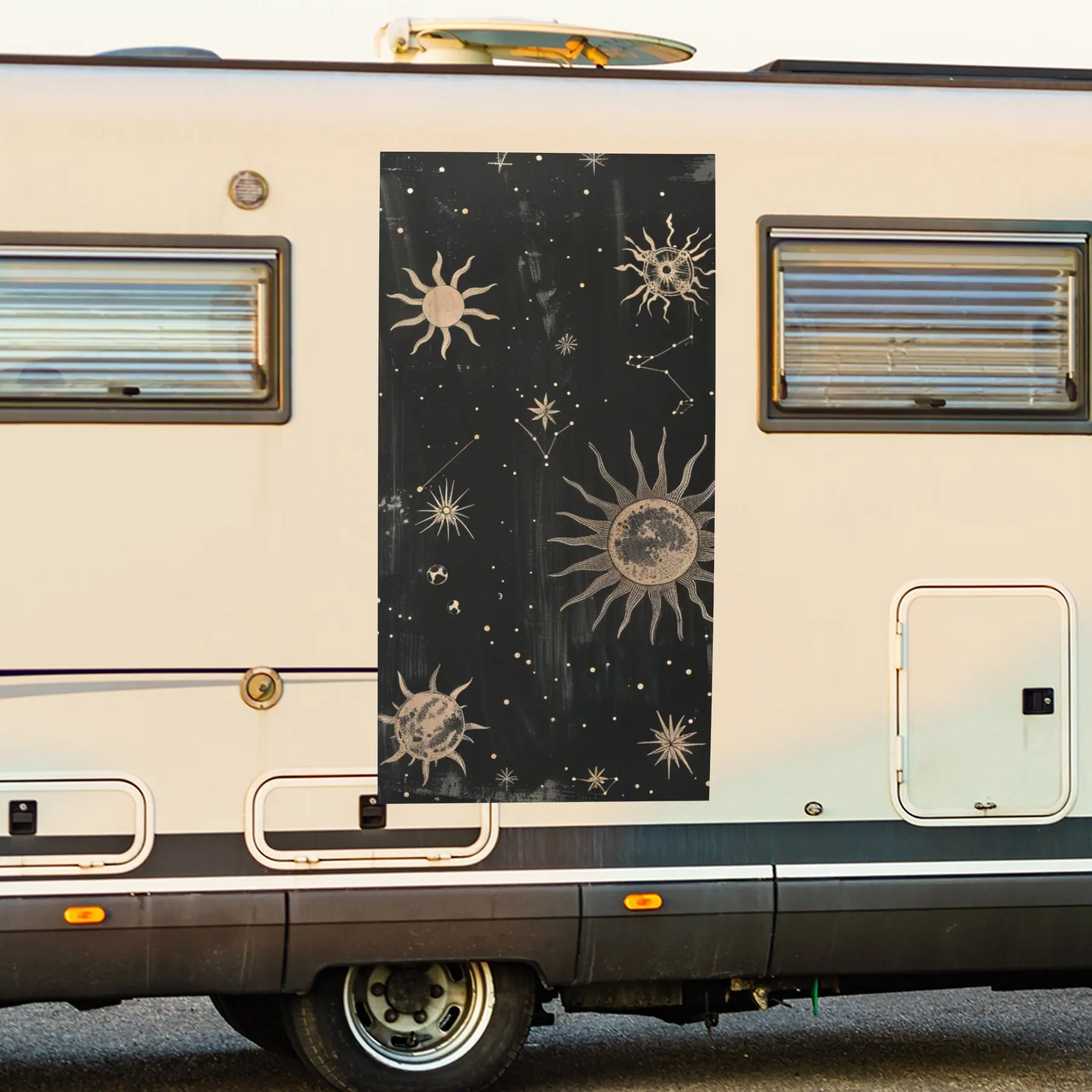 Mystic Celestial Pattern Car Sticker,Vinyl decal on the side of the motor home, waterproof self-adhesive vinyl sticker on the si
Mystic Celestial Pattern Car Sticker,Vinyl decal on the side of the motor home, waterproof self-adhesive vinyl sticker on the si