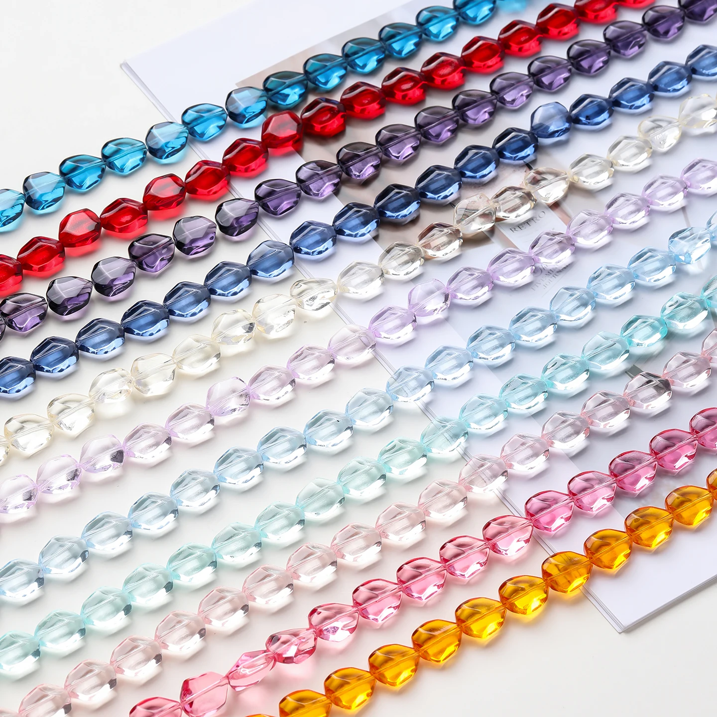 1 Strand Spacer Water Drop Beads AB Shine Glass Crystal Drop Irregular Pendant for DIY Earing Bracelet Jewelry Making Accessorie
1 Strand Spacer Water Drop Beads AB Shine Glass Crystal Drop Irregular Pendant for DIY Earing Bracelet Jewelry Making Accessorie