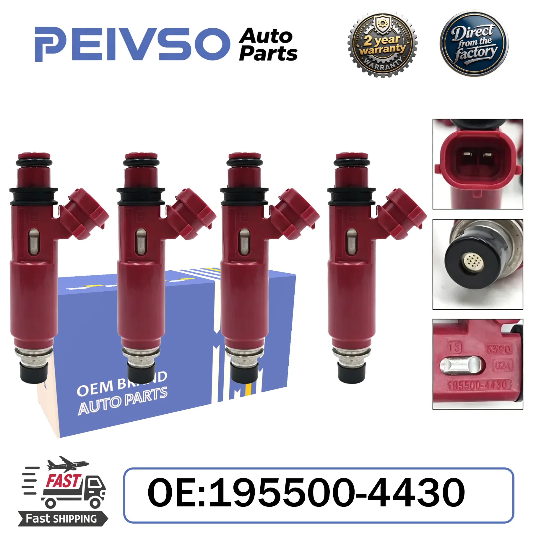 PEIVSO New High-Quality 195500-4430 N3H1-13-250A Fuel Injector for MAZDA RX-8 1.3L L4 2004-2008
PEIVSO New High-Quality 195500-4430 N3H1-13-250A Fuel Injector for MAZDA RX-8 1.3L L4 2004-2008