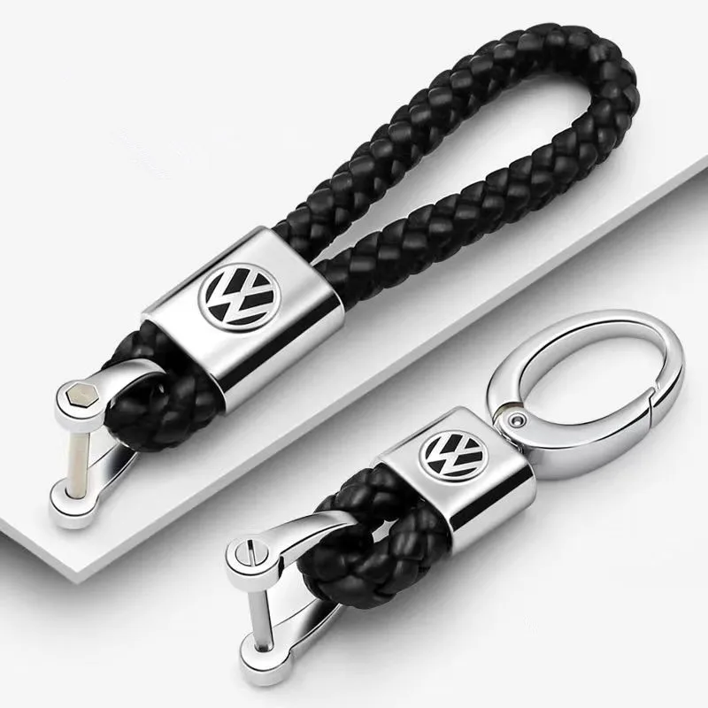 Metal/Leather Braided Rope Car Styling Keychain For VW Volkswagen Golf Polo Passat Touran Jetta Key Chain Rings Accessories
Metal/Leather Braided Rope Car Styling Keychain For VW Volkswagen Golf Polo Passat Touran Jetta Key Chain Rings Accessories