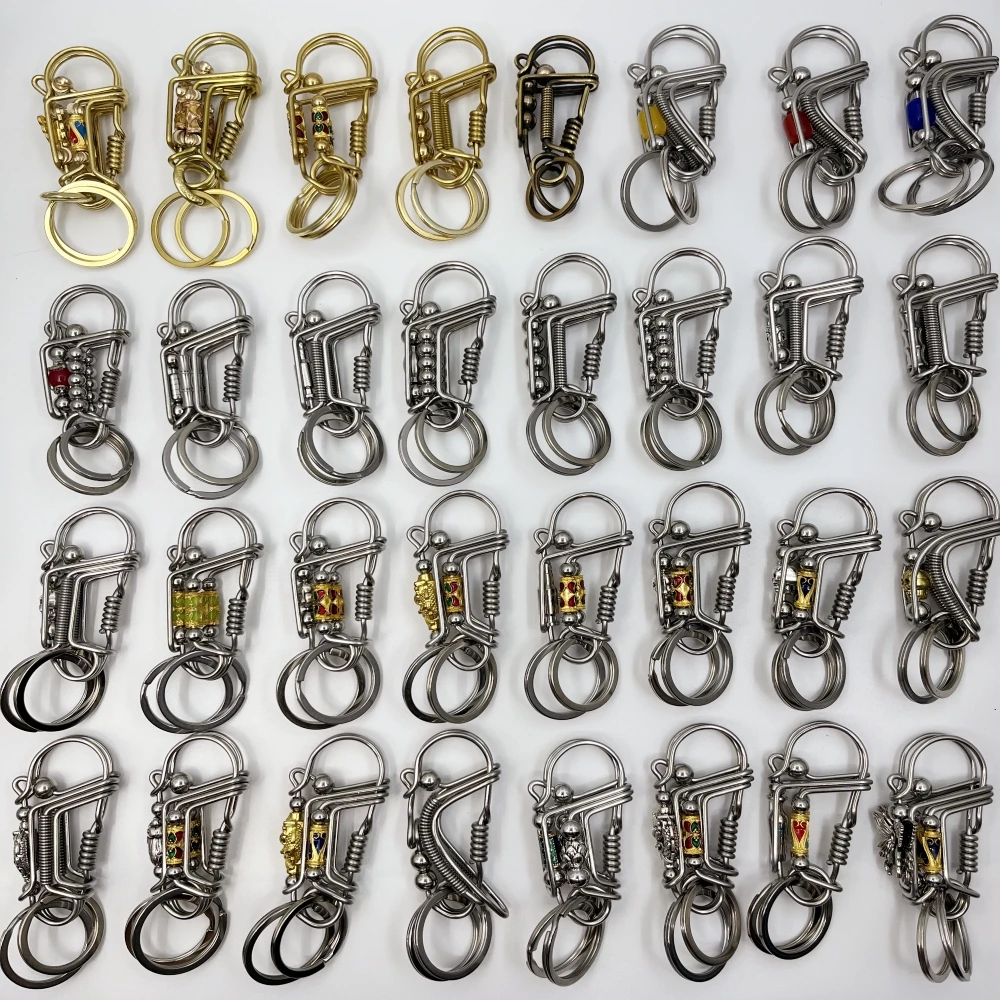 Stainless Steel Handicraft Keychain,Multiple Styles Bead Trinket Car Keyring,Mechanical Style Men Key Buckle Festival Small Gift
Stainless Steel Handicraft Keychain,Multiple Styles Bead Trinket Car Keyring,Mechanical Style Men Key Buckle Festival Small Gift