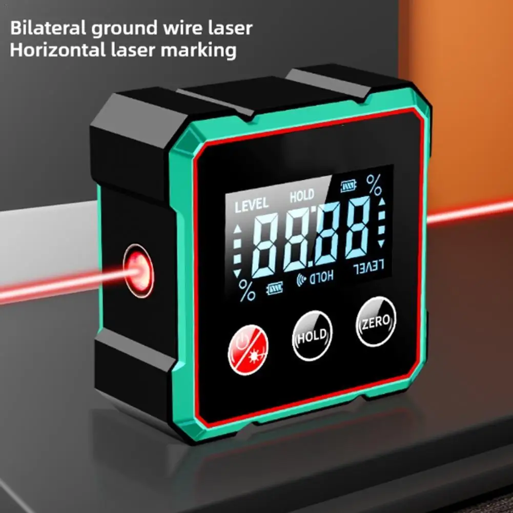 Magnetic Digital Angle Finder With Electronic Laser Gauge Ruler 360° LCD Electronic Protractor Mini Inclinometer Measuring Tool
Magnetic Digital Angle Finder With Electronic Laser Gauge Ruler 360° LCD Electronic Protractor Mini Inclinometer Measuring Tool