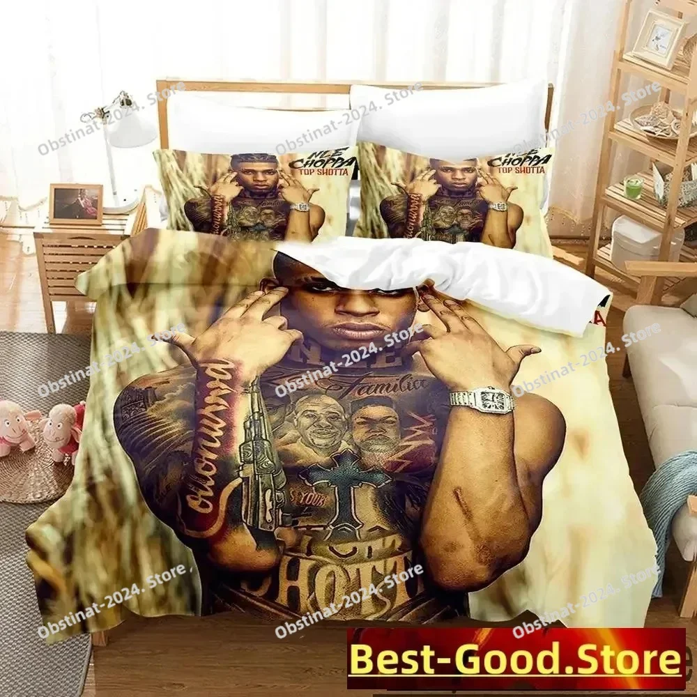 3D Print NLE Choppa Rapper Bedding Set Boys Girls Twin Queen King Size Duvet Cover Pillowcase Bed boys Adult Home Textileextile
3D Print NLE Choppa Rapper Bedding Set Boys Girls Twin Queen King Size Duvet Cover Pillowcase Bed boys Adult Home Textileextile