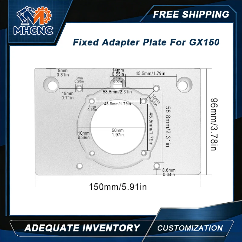 MHCNC 1PCS GX150 Z Axis Sliding Stage Fixed Adapter Plate Aluminum Motor Module Linear Motion Table CNC Router Milling Parts
MHCNC 1PCS GX150 Z Axis Sliding Stage Fixed Adapter Plate Aluminum Motor Module Linear Motion Table CNC Router Milling Parts