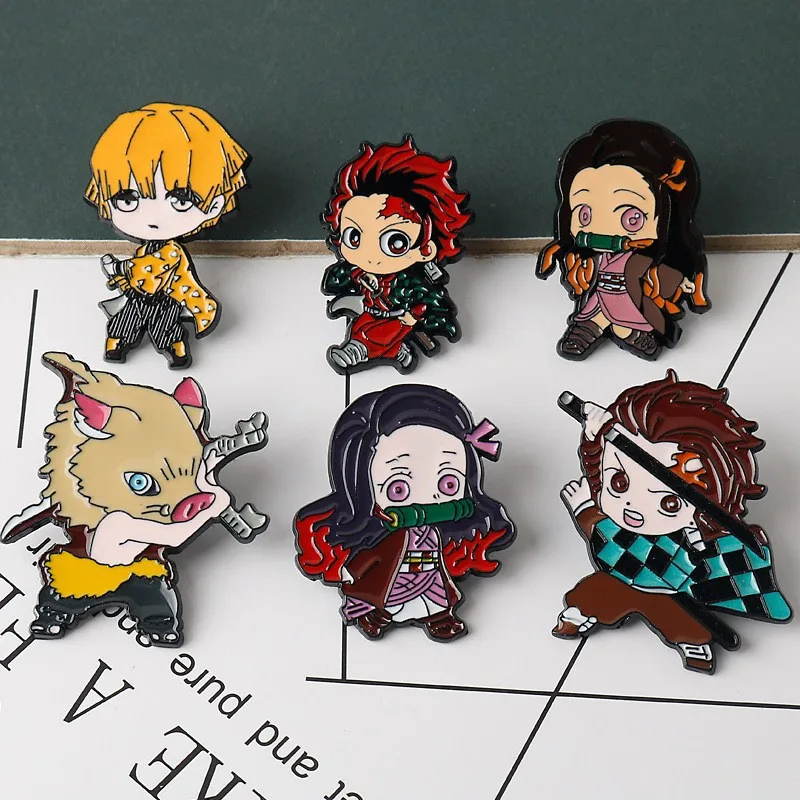 Anime Demon Slayer Brooch, Charcoal Jiro, You Bean, Izuke, Shanyi Alloy, Drip Oil Cartoon Badge Accessory
Anime Demon Slayer Brooch, Charcoal Jiro, You Bean, Izuke, Shanyi Alloy, Drip Oil Cartoon Badge Accessory