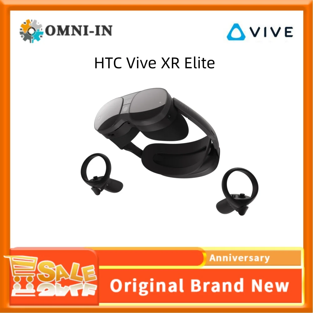 HTC Vive XR Elite Virtual Reality Headset + Controllers
HTC Vive XR Elite Virtual Reality Headset + Controllers