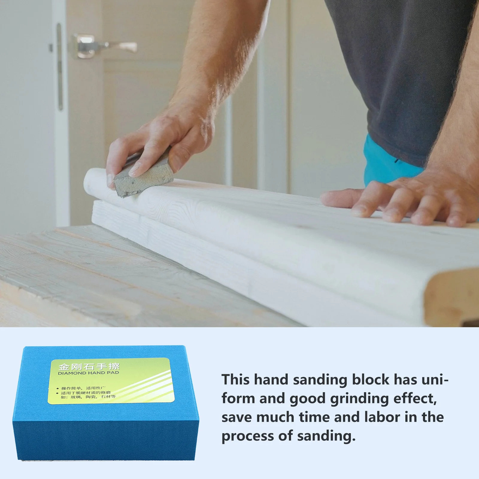 1pc Diamond Hand Wipe Tool 200 Grit High-Elastic Sponge Sanding Block For Glass Ceramics Deburring Durable Polishing Pad Hand
1pc Diamond Hand Wipe Tool 200 Grit High-Elastic Sponge Sanding Block For Glass Ceramics Deburring Durable Polishing Pad Hand