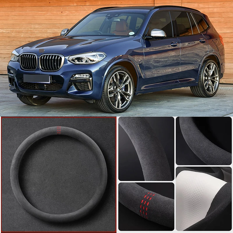 Alcantara Anti-Slip Black Suede Leather Car Universal Steering Wheel Cover For BMW X3 Car Accessories
Alcantara Anti-Slip Black Suede Leather Car Universal Steering Wheel Cover For BMW X3 Car Accessories