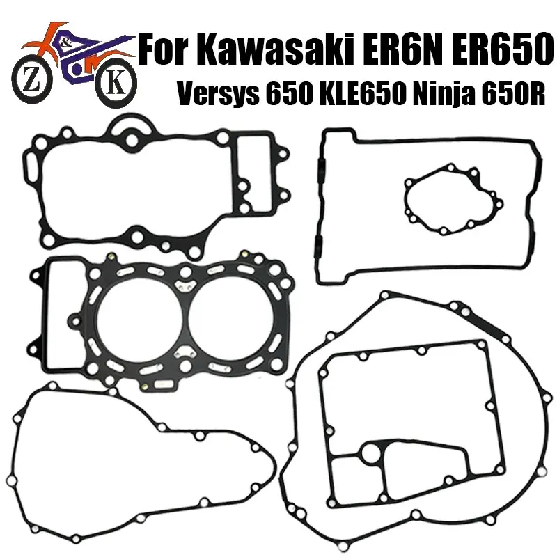 Motorcycle Engine Gasket Kit For Kawasaki ER6N ER650 ER6F 2006-2016 Versys 650 KLE650 EX650 Ninja 650R Cylinder Cover Gasket
Motorcycle Engine Gasket Kit For Kawasaki ER6N ER650 ER6F 2006-2016 Versys 650 KLE650 EX650 Ninja 650R Cylinder Cover Gasket