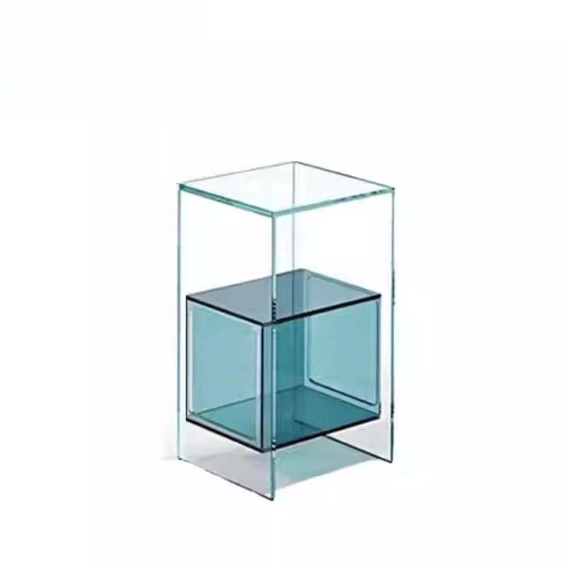 Tempered glass sofa edge living room storage cabinet Italian minimalist high-end bedroom bedside table
Tempered glass sofa edge living room storage cabinet Italian minimalist high-end bedroom bedside table