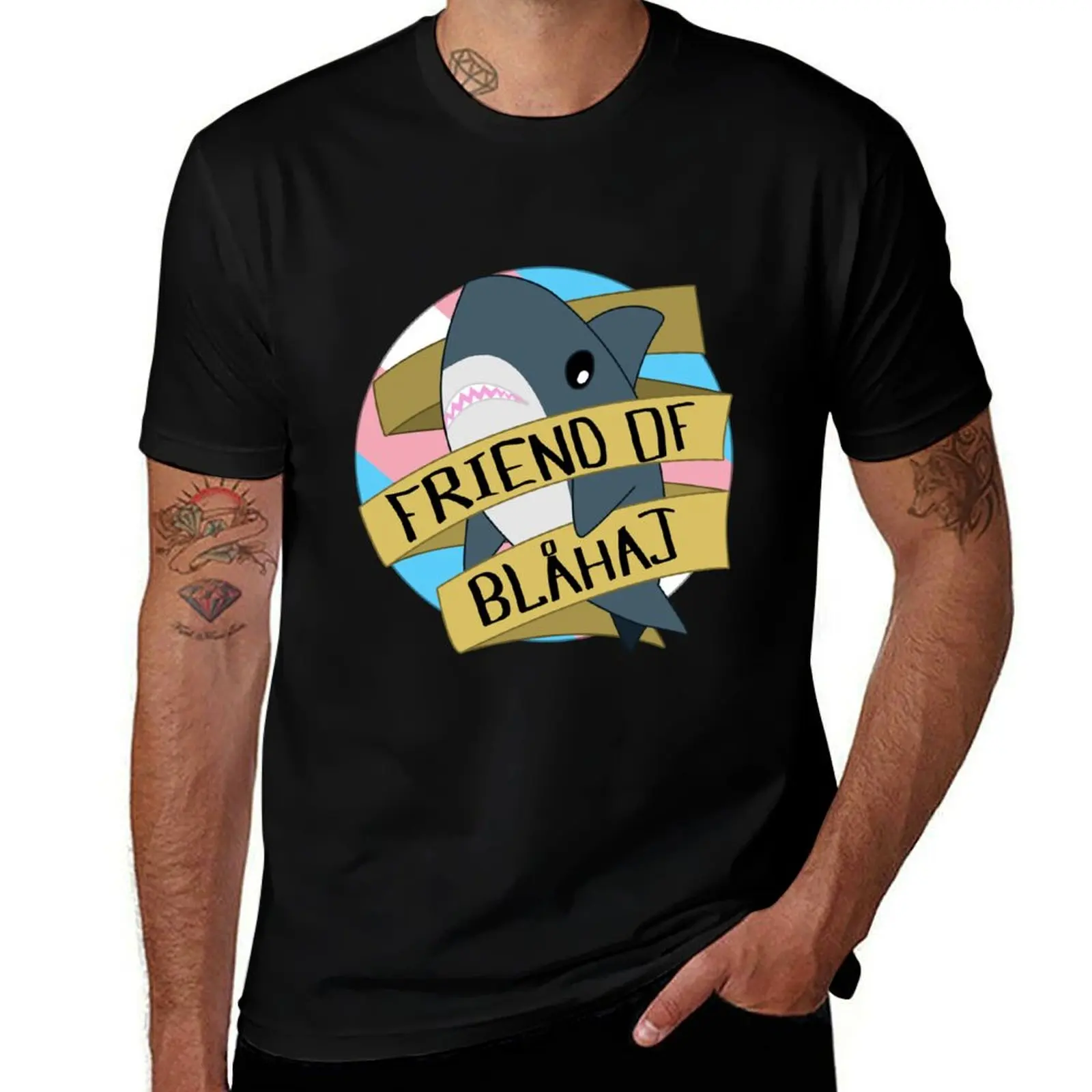 Friend of Blahaj - Trans Pride BG T-Shirt plus size tops Funny t-shirts topping Short sleeve tee men
Friend of Blahaj - Trans Pride BG T-Shirt plus size tops Funny t-shirts topping Short sleeve tee men