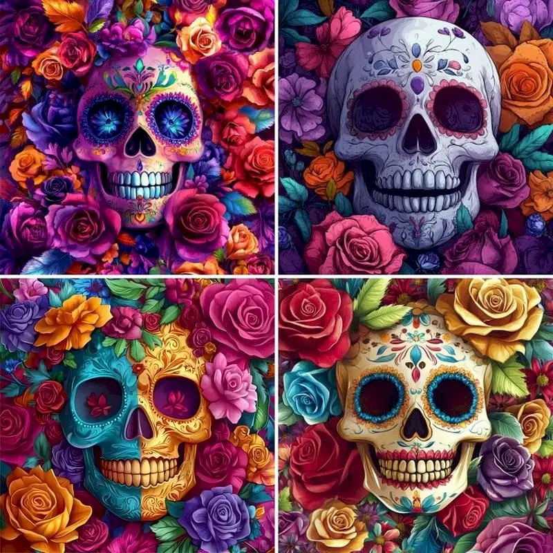 SDOYUNO Diamond Painting Skull Flower Diamond Embroidery Rhinestone Pictures Cross Stitch Kits Mosaic Gifts
SDOYUNO Diamond Painting Skull Flower Diamond Embroidery Rhinestone Pictures Cross Stitch Kits Mosaic Gifts