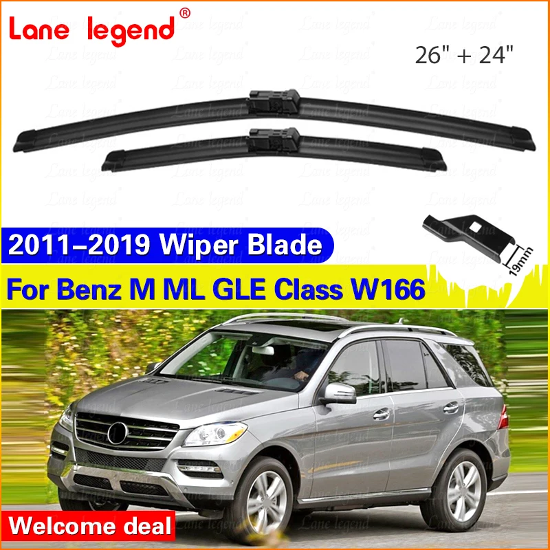 Windshield Windscreen Wiper Blades For Mercedes-Benz M ML GLE Class W166 X166 2011-2019 26"+24" Front Window Car Accessories
Windshield Windscreen Wiper Blades For Mercedes-Benz M ML GLE Class W166 X166 2011-2019 26"+24" Front Window Car Accessories
