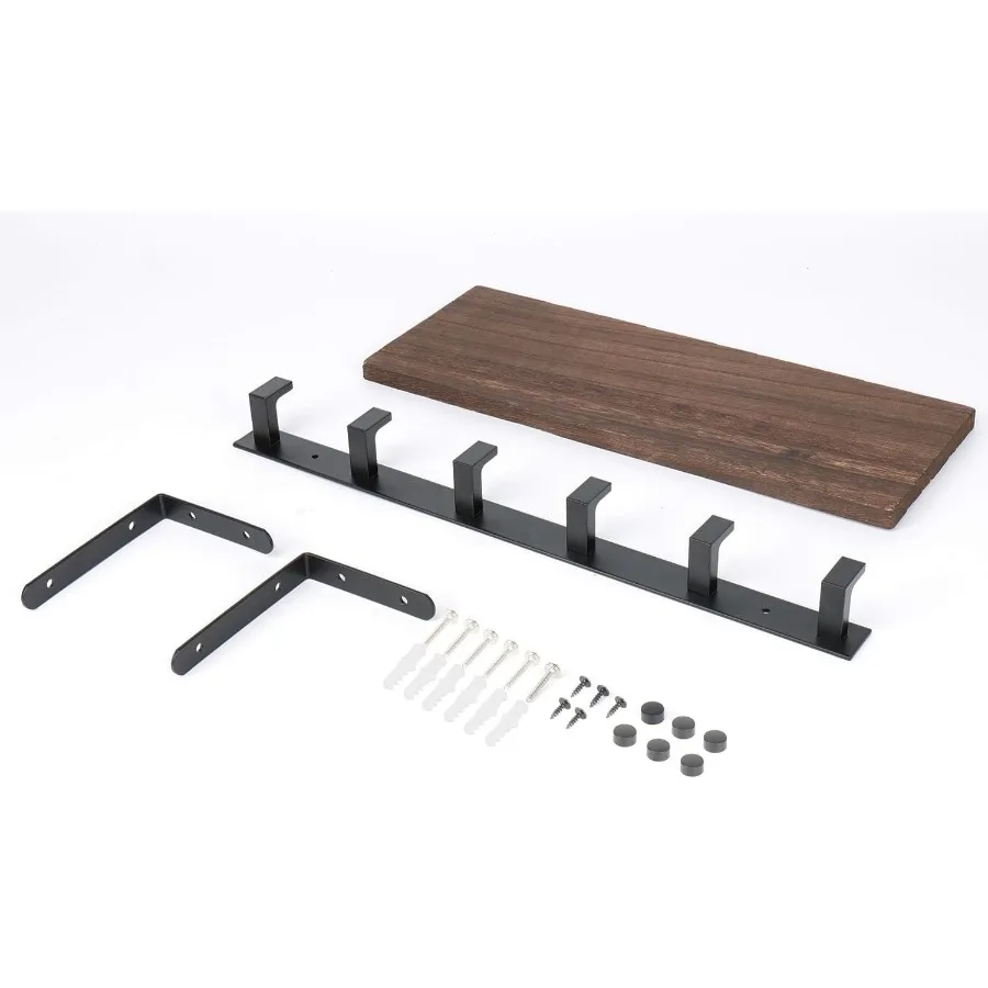 Coat Rack Wall Mounted with Shelf Heavy Duty Wall Hooks with Wood Shelves
Coat Rack Wall Mounted with Shelf Heavy Duty Wall Hooks with Wood Shelves