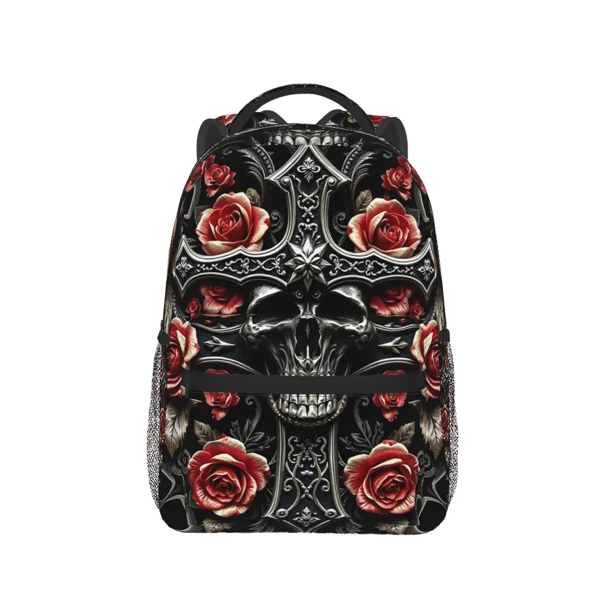 Gothic Rose Floral Skull Cross Backpack Hot Sale Daypack Large Capacity Children BookBag School Bag Shoulder Bags for Men Women
Gothic Rose Floral Skull Cross Backpack Hot Sale Daypack Large Capacity Children BookBag School Bag Shoulder Bags for Men Women