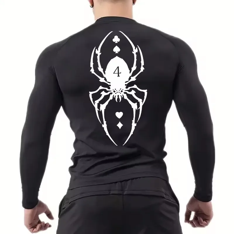 Spider Print Compression Shirt for Men Sporty Quick Dry Long Sleeve Tees Tshirt Tops Gym Workout Fitness Undershirts Baselayers
Spider Print Compression Shirt for Men Sporty Quick Dry Long Sleeve Tees Tshirt Tops Gym Workout Fitness Undershirts Baselayers
