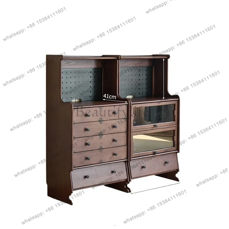 French retro solid wood dining side cabinet, bedroom storage closet
French retro solid wood dining side cabinet, bedroom storage closet