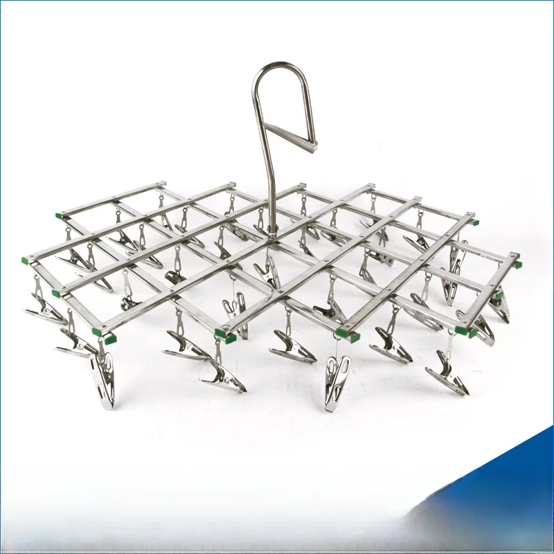 Stainless Steel Windproof 35 Clip Clothesline Multi-clips Drying Rack Foldable Diaper Hanger Snow Brand Storage Organizer
Stainless Steel Windproof 35 Clip Clothesline Multi-clips Drying Rack Foldable Diaper Hanger Snow Brand Storage Organizer