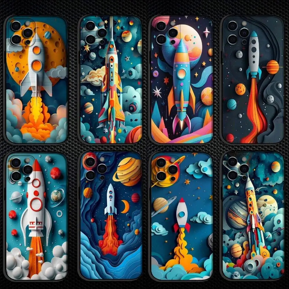 Colorful space rocket Phone Case For iPhone 16,15,14,13,12,11 Plus,Pro Max, Others Soft Black Cover
Colorful space rocket Phone Case For iPhone 16,15,14,13,12,11 Plus,Pro Max, Others Soft Black Cover