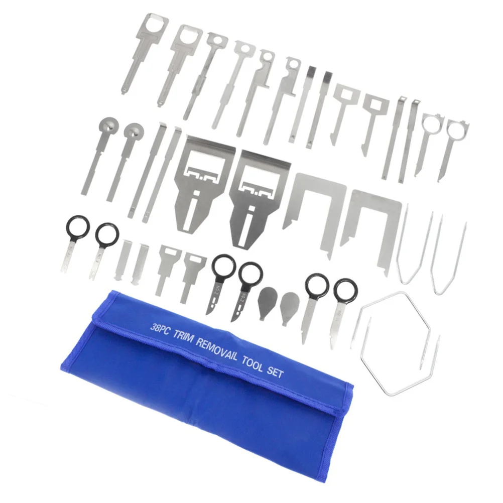 38 PCS/Set Car Audio Removal Tool Kit Radio Automatic Stereo CD Player Repair Release System
38 PCS/Set Car Audio Removal Tool Kit Radio Automatic Stereo CD Player Repair Release System