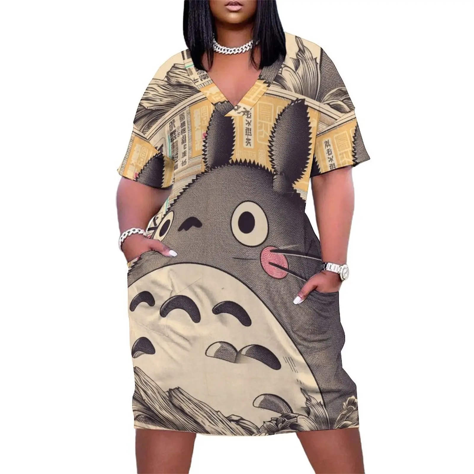 Vintage Japanese Poster: Japanese Icon with Retro Charm Loose Pocket Dress Women's summer skirt prom dress
Vintage Japanese Poster: Japanese Icon with Retro Charm Loose Pocket Dress Women's summer skirt prom dress